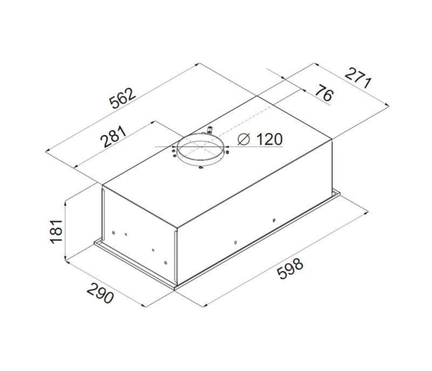 VDB BOX Glass Black 60 - 1439126 - zdjęcie 5